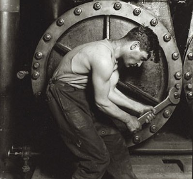 Lewis Hine's classic portrayal of the American worker.